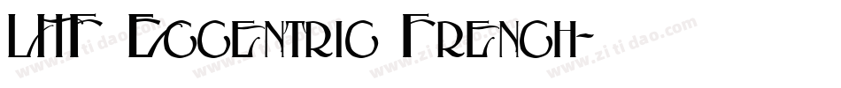LHF Eccentric French字体转换